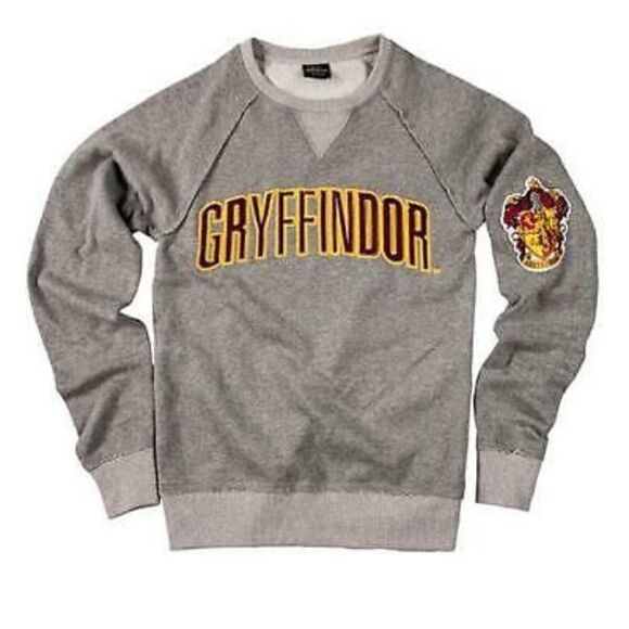Harry Potter Gryffindor Universal Studios Grey Crewneck Sweatshirt Extra Small - Picture 1 of 6